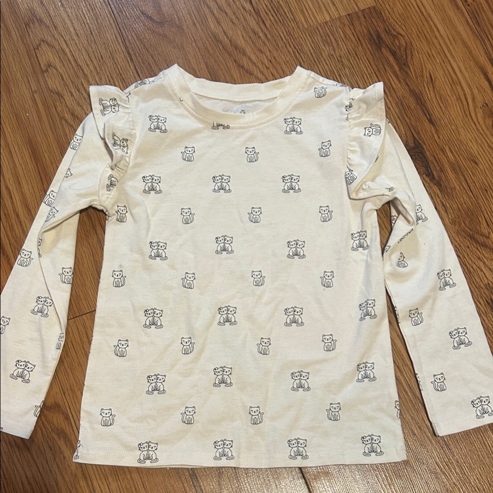Garanimals Cream Long Sleeve Shirt with Bear Print